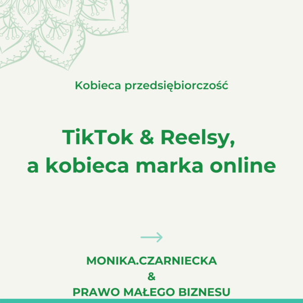 TikTok&Reels a kobieca marka online